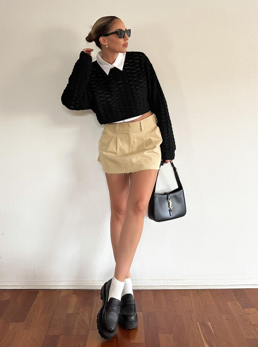 Karma Crop Sweater - SHOPLUNAB