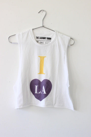 I Love LA Crop Tank by The Laundry Room - FINAL SALE - SHOPLUNAB