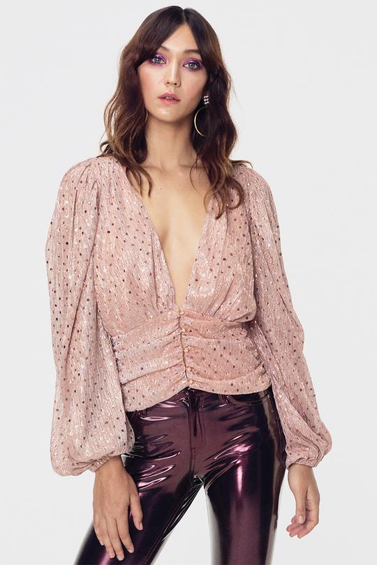 La Villette Cropped Blouse by For Love & Lemons - FINAL SALE - SHOPLUNAB