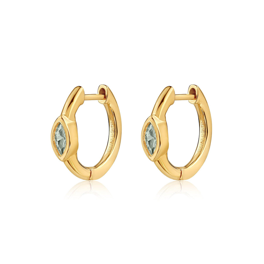 Marquise Single Stone Huggie by Viviana D'Ontañón - SHOPLUNAB