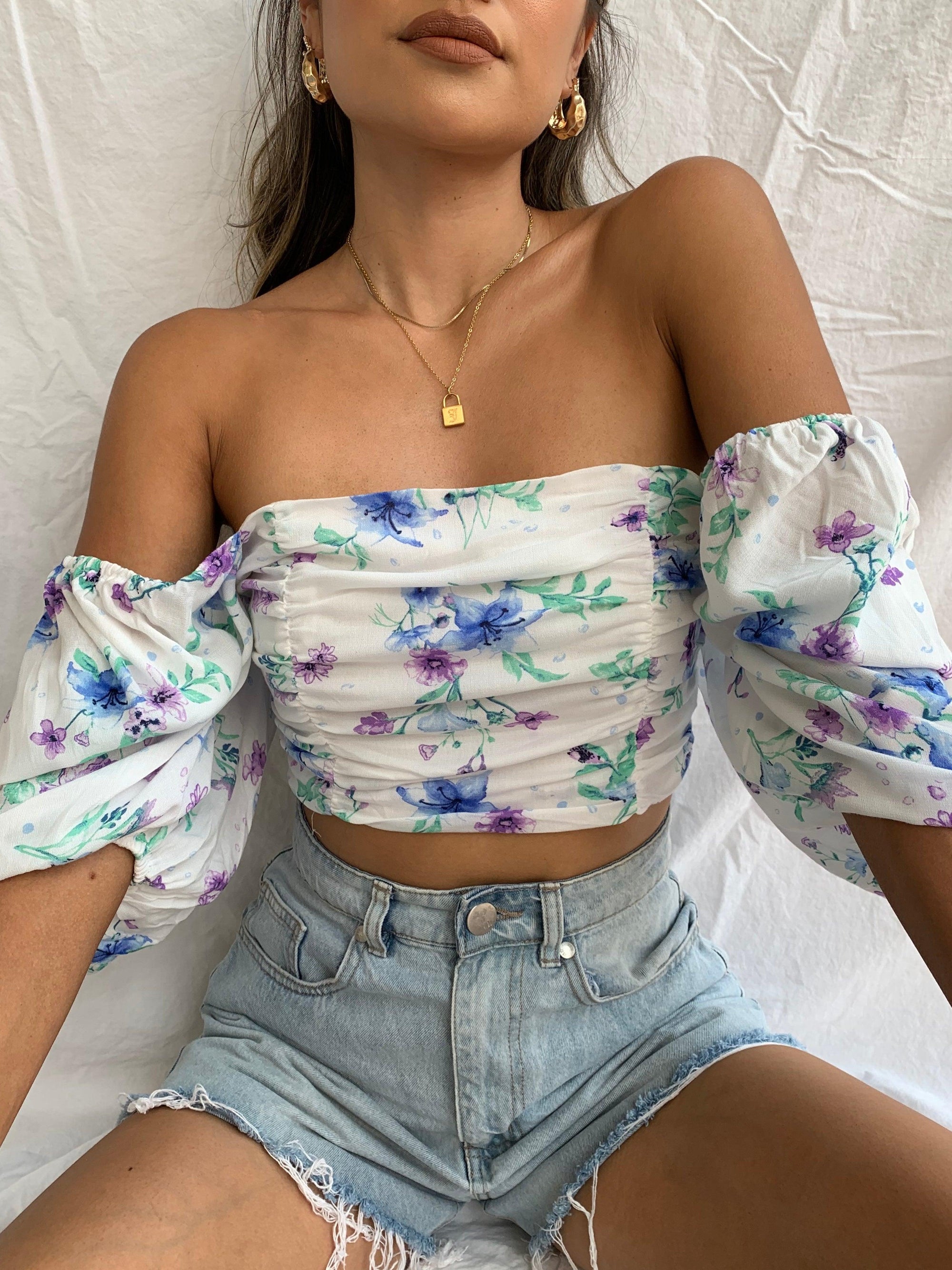At First Sight Crop Top - FINAL SALE - SHOPLUNAB