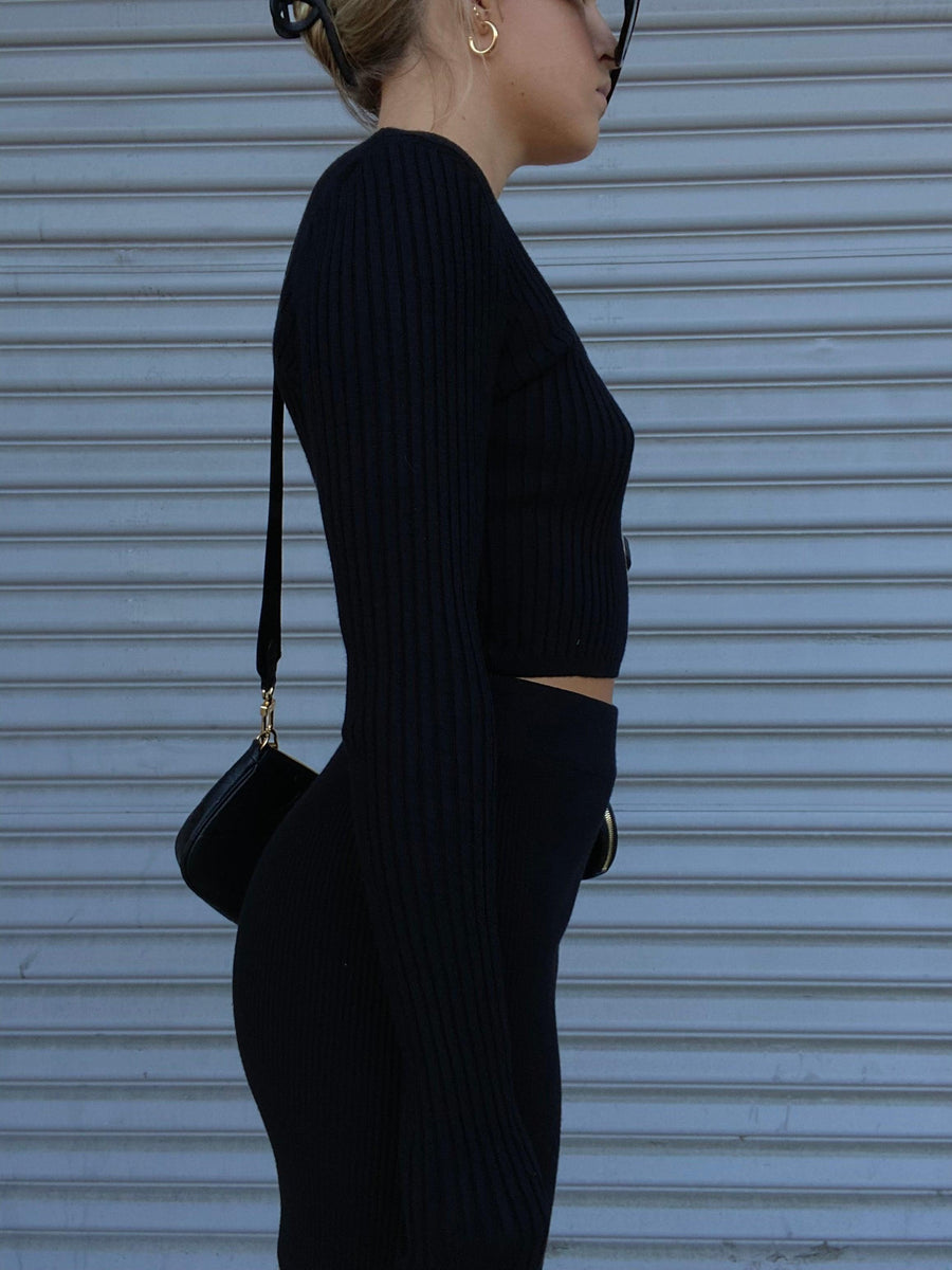 Hazelnut Crop Sweater - FINAL SALE - SHOPLUNAB