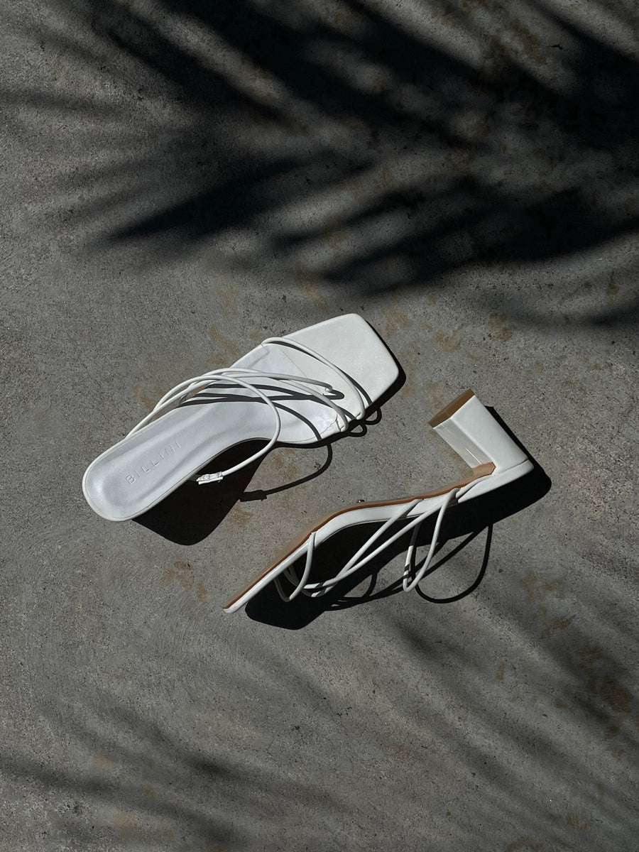 White shop heels sale