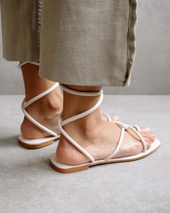 Lace It Up Flat Sandal by Alohas - FINAL SALE - SHOPLUNAB