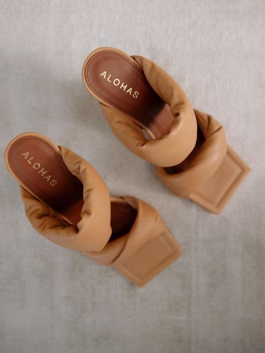 Twist Strap Heel by Alohas - FINAL SALE - SHOPLUNAB