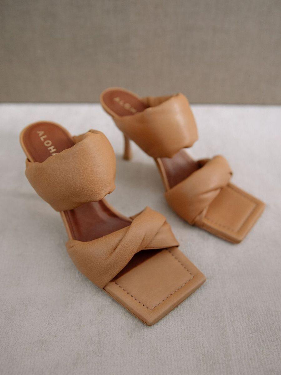 Twist Strap Heel by Alohas - FINAL SALE - SHOPLUNAB